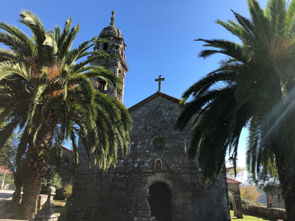 Kirche bei Caldas des Reis auf dem gemeinsamen Teil des Camino portugues